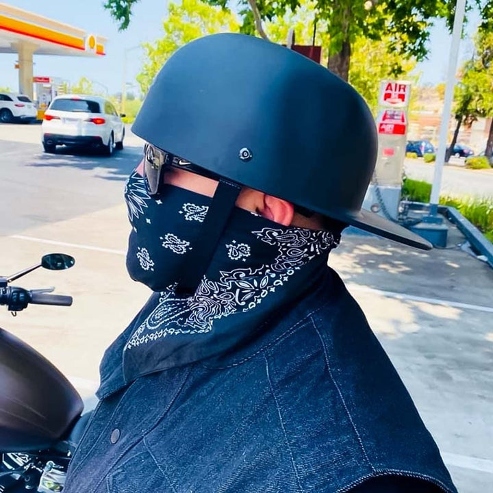 Motorcycle Helmet With Classic Cap Style Dot Approved
