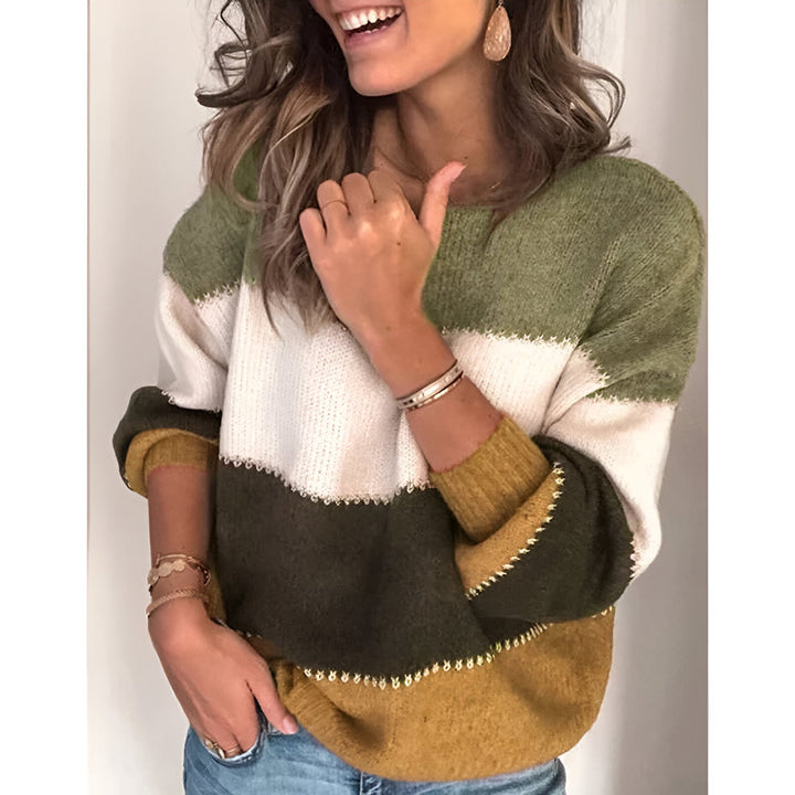 Isabeau - Oversized Striped Sweatshirt