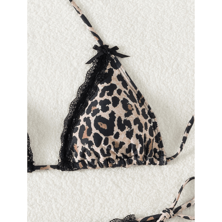 Midnight™ Safari Bikini by Emma & Rose Manhattan featuring a stylish animal print bikini top and bottoms.