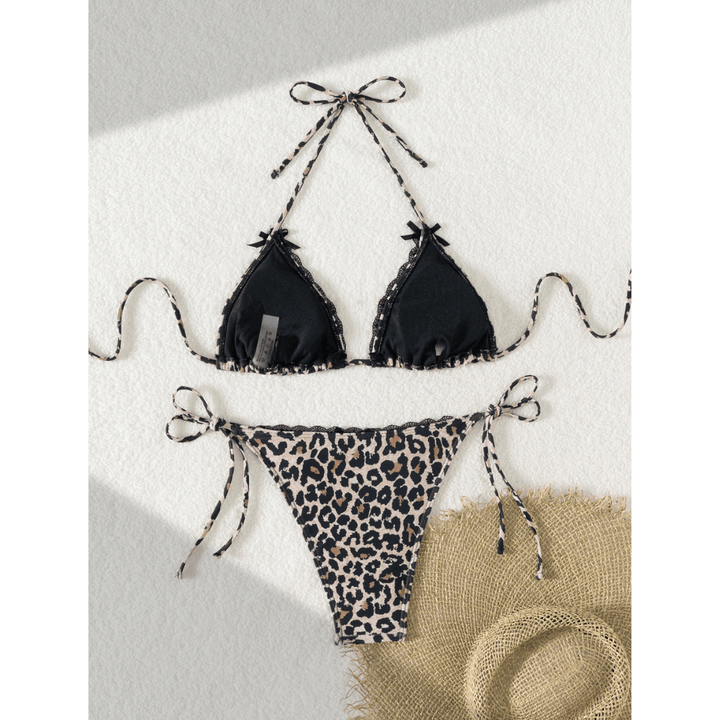 Midnight™ Safari Bikini by Emma & Rose Manhattan featuring a stylish printed bikini top and matching bottoms on a model.
