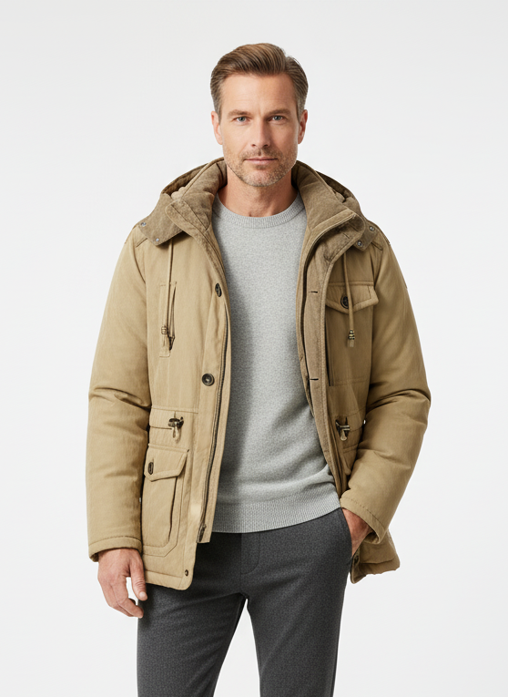 Carter Insulated Jacket with Water Repellent Breathable Shell for Men - Elena Harper