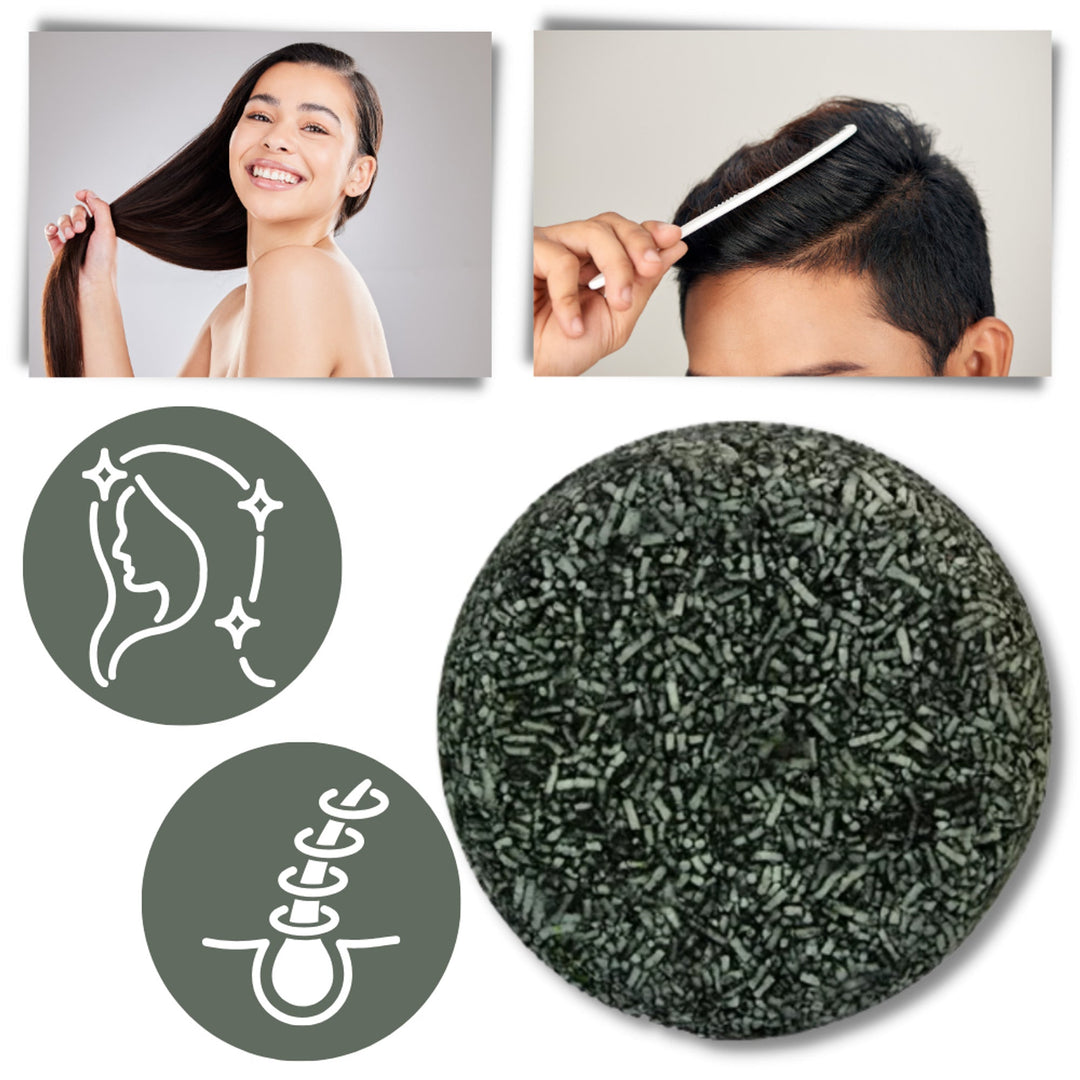 Natural Solid Shampoo Bar To Restore Colour To Grey Hair