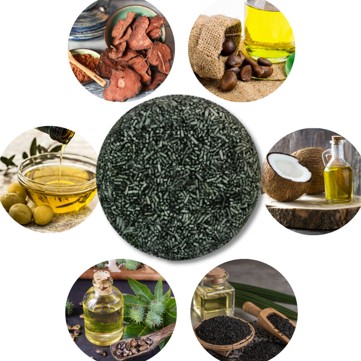 Natural Solid Shampoo Bar To Restore Colour To Grey Hair