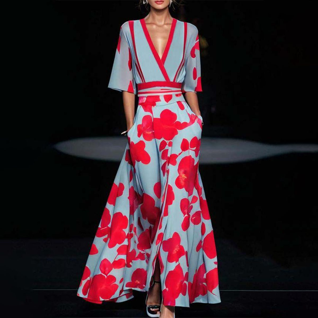 Elegant Viscose Dress - Elena Harper