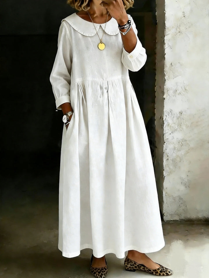 Dasol Jeans Dress with Long Sleeves, view 5 - Elena Harper