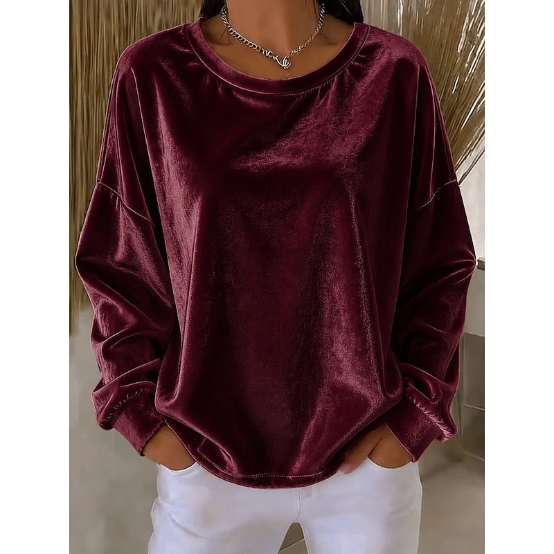 Rosanna Relaxed Crew-Neck Top, view 3 - Elena Harper