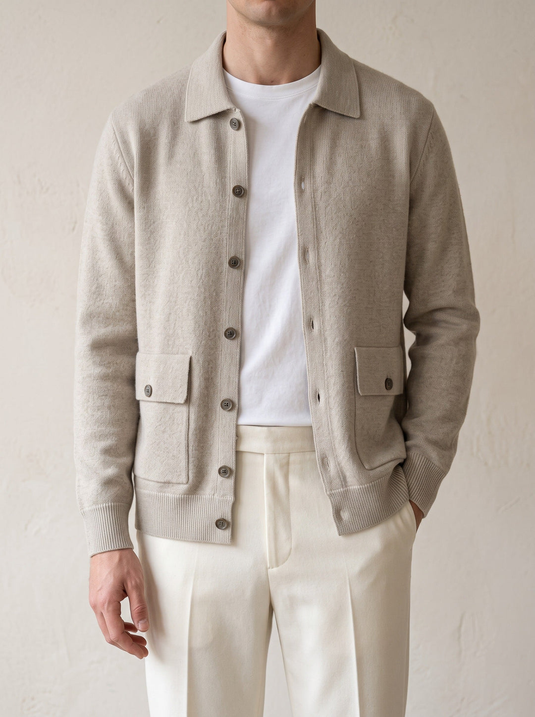100% CASHMERE JACKET.