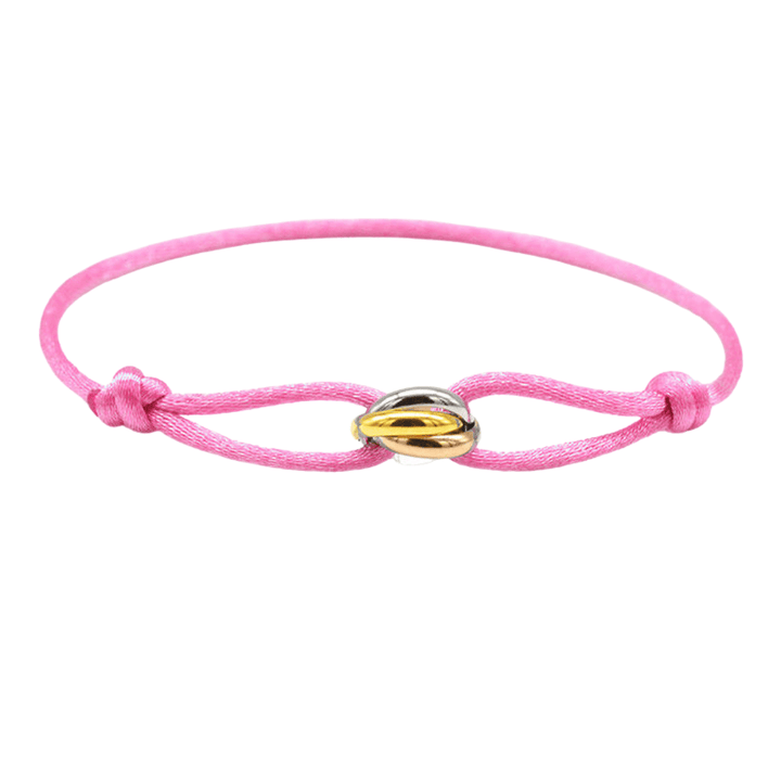 Emma & Rose Manhattan Ryan Golden Trifecta Bracelet featuring layered gold chains and delicate charm details.