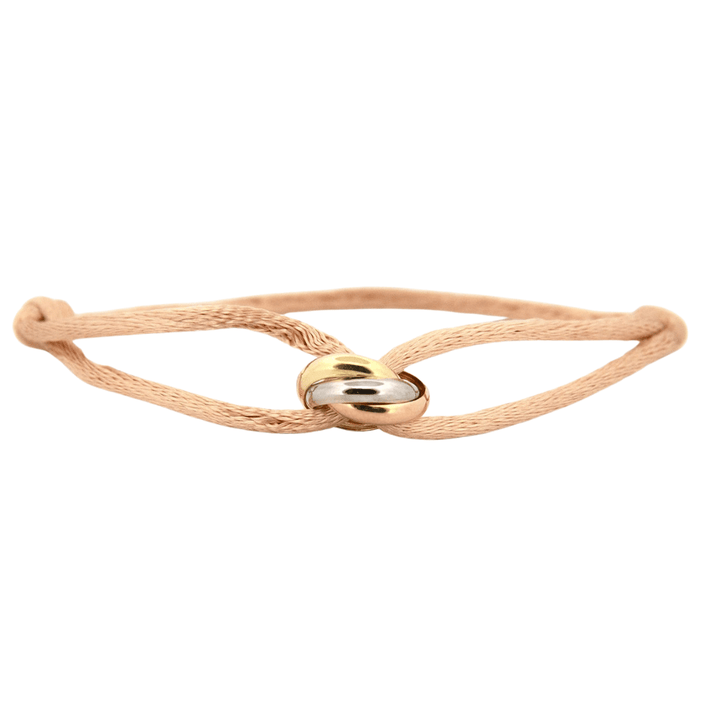 Emma & Rose Manhattan Ryan Golden Trifecta Bracelet featuring layered gold chains and delicate charm details.