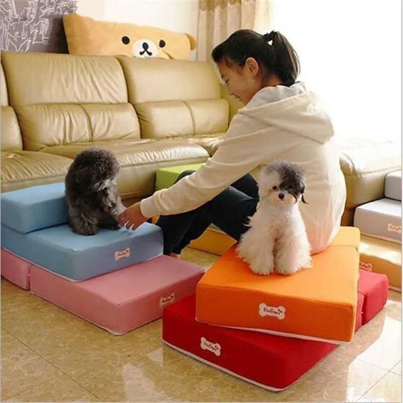 Non-Slip Pet Stairs with Soft Foam for Dogs and Cats