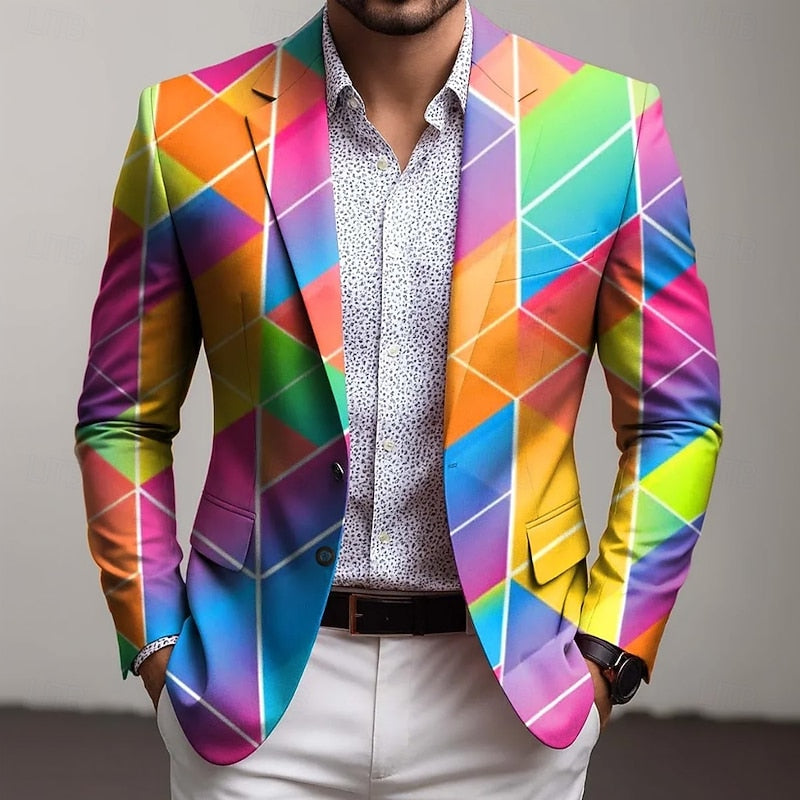 Roman Modern Geometric Blazer, view 2 - Elena Harper