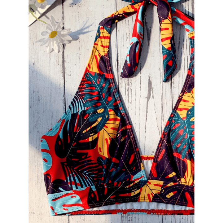 Exotic™ Oasis Bikini Set by Emma & Rose Manhattan, featuring vibrant patterned bikini with adjustable straps and matching bottoms.
