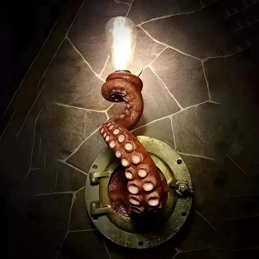 Octopus Wall Light With Sculptural Tentacle Design