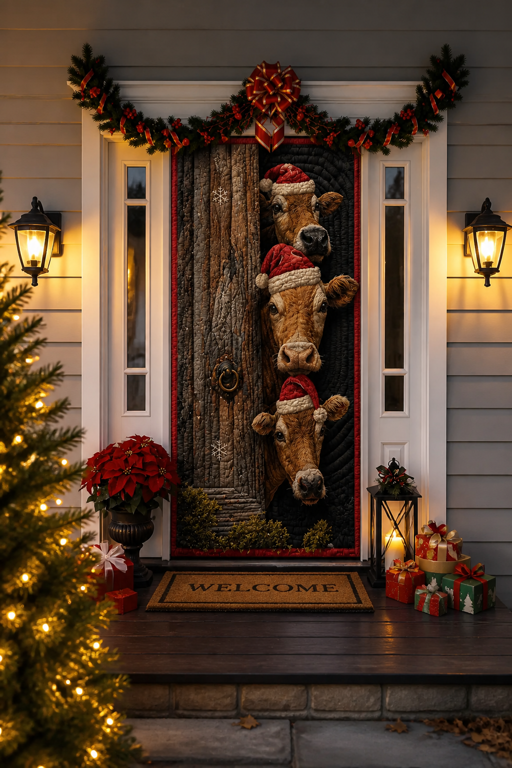 Doorlight Printed 3D-Effect Christmas Door Cover - Elena Harper