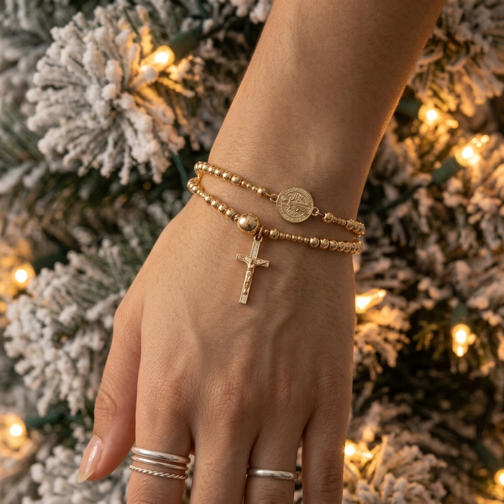 Belluna Double Wrap Rosary Bracelet - Elena Harper