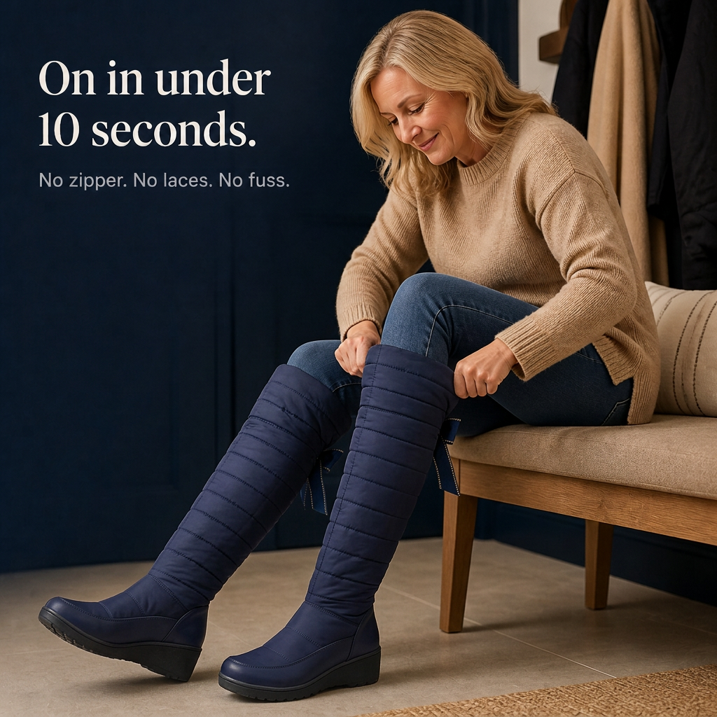 Duvella Quilted Puffer-Style Tall Winter Boots - Elena Harper