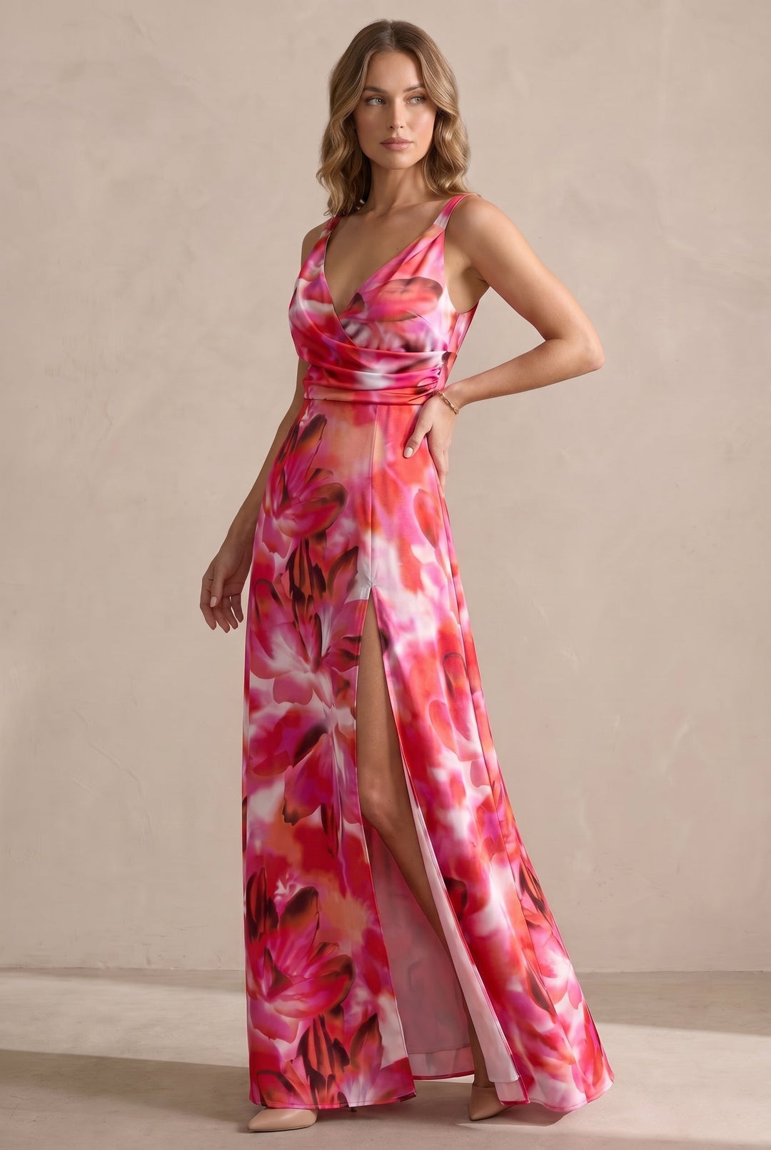 Women's Elegant Midi Dress with Timeless Silhouette