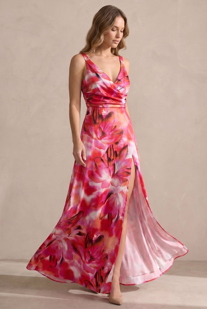 Women's Elegant Midi Dress with Timeless Silhouette