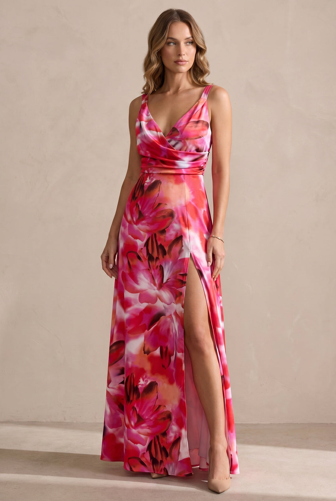 Women's Elegant Midi Dress with Timeless Silhouette
