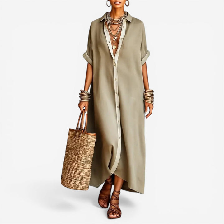 Elysia™  |  Effortless Shirt Dress