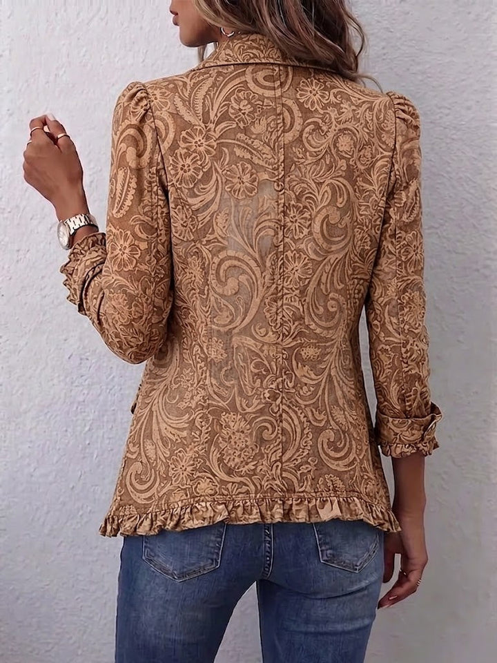 Concepción | Vintage Floral Ruffle Jacket