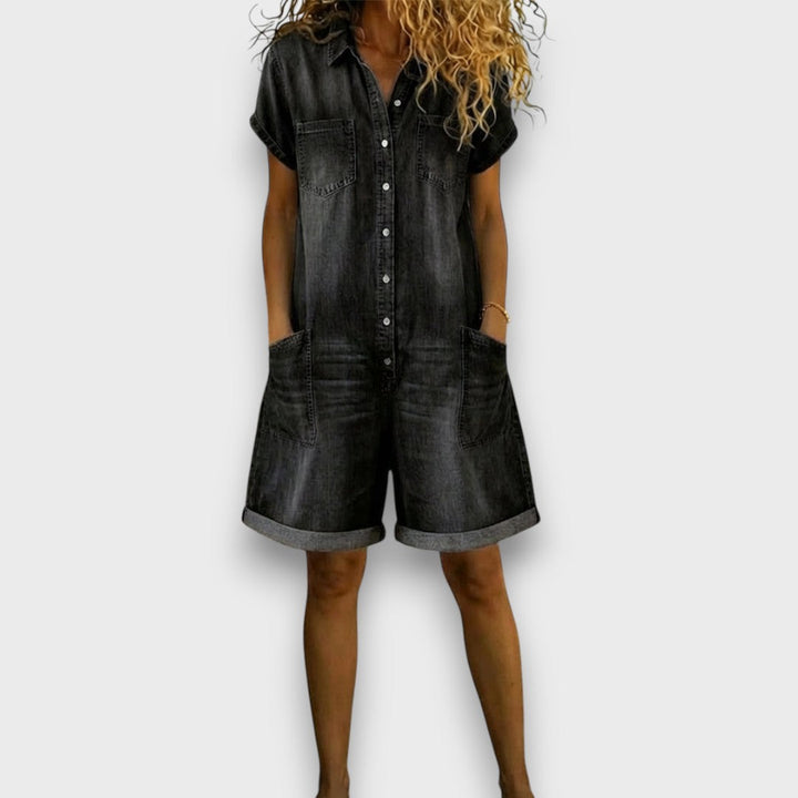 Joan | Vintage Denim Effect Shorts