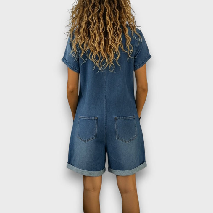 Joan | Vintage Denim Effect Shorts