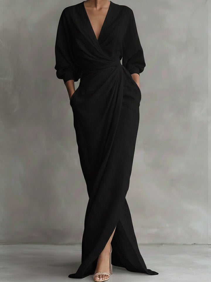 Pauline Fluid Dress Timeless Elegance, view 5 - Elena Harper