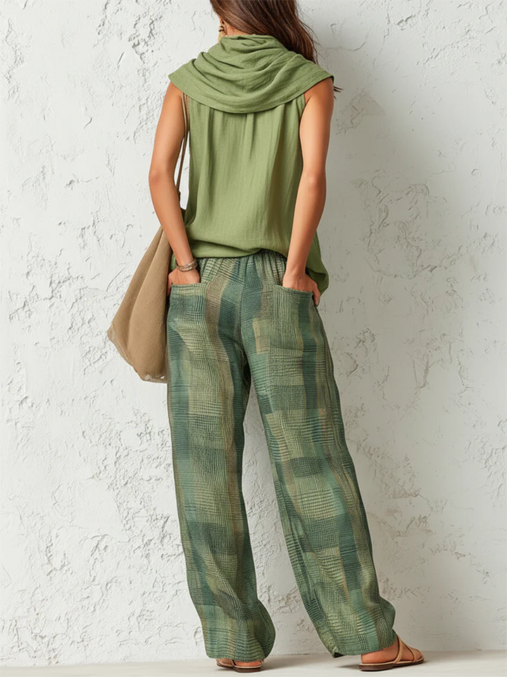 Tara - Lightweight Blouse & Wide-Leg Trousers Set
