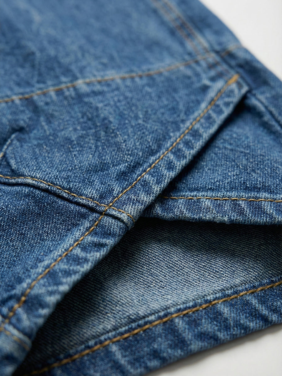 Women’s Washed Denim Cotton Jeans – Casual Street Relax Style