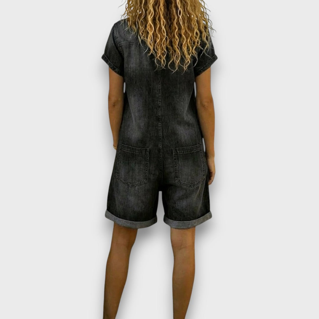 Joan | Vintage Denim Effect Shorts