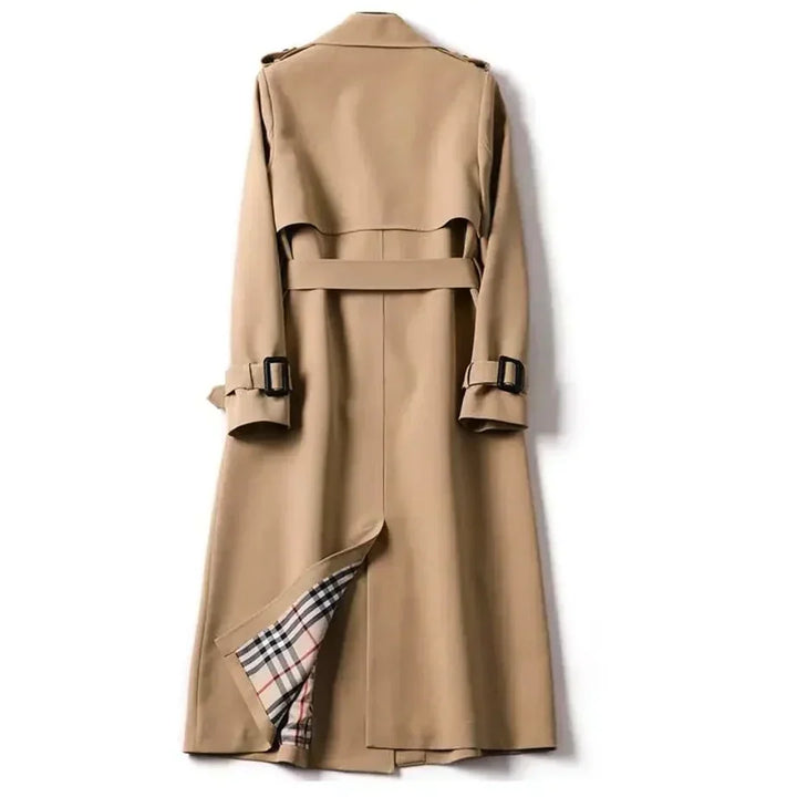 Ladies Double-Breasted Trench Coat with Belt