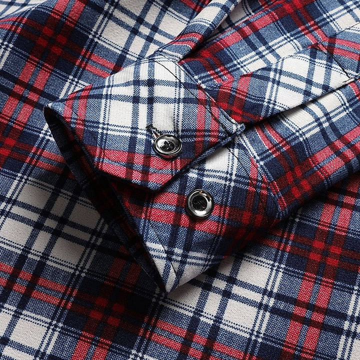 Foster Warm Checked Shirt, view 4 - Elena Harper