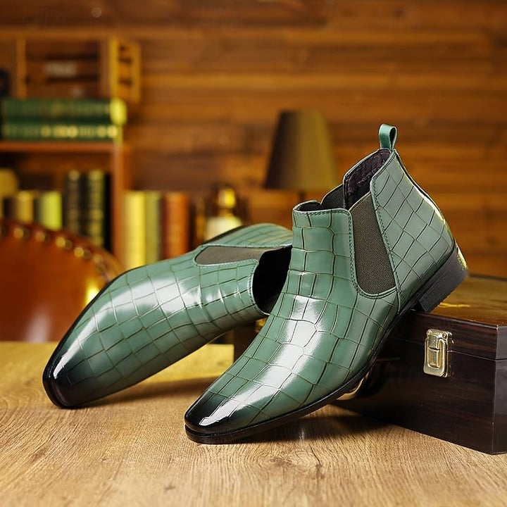 Sterling Refined Slip-On Chelsea Boots, view 4 - Elena Harper