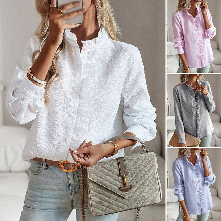 Alice | Ruffled Button Blouse