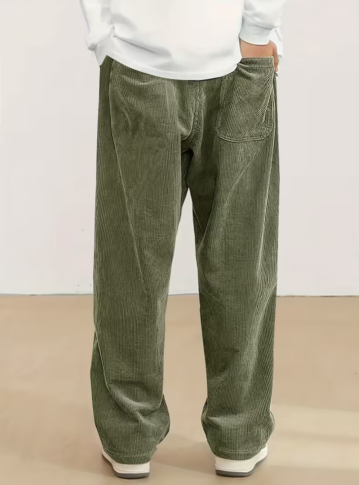 Wide Leg Drawstring Pants for Men