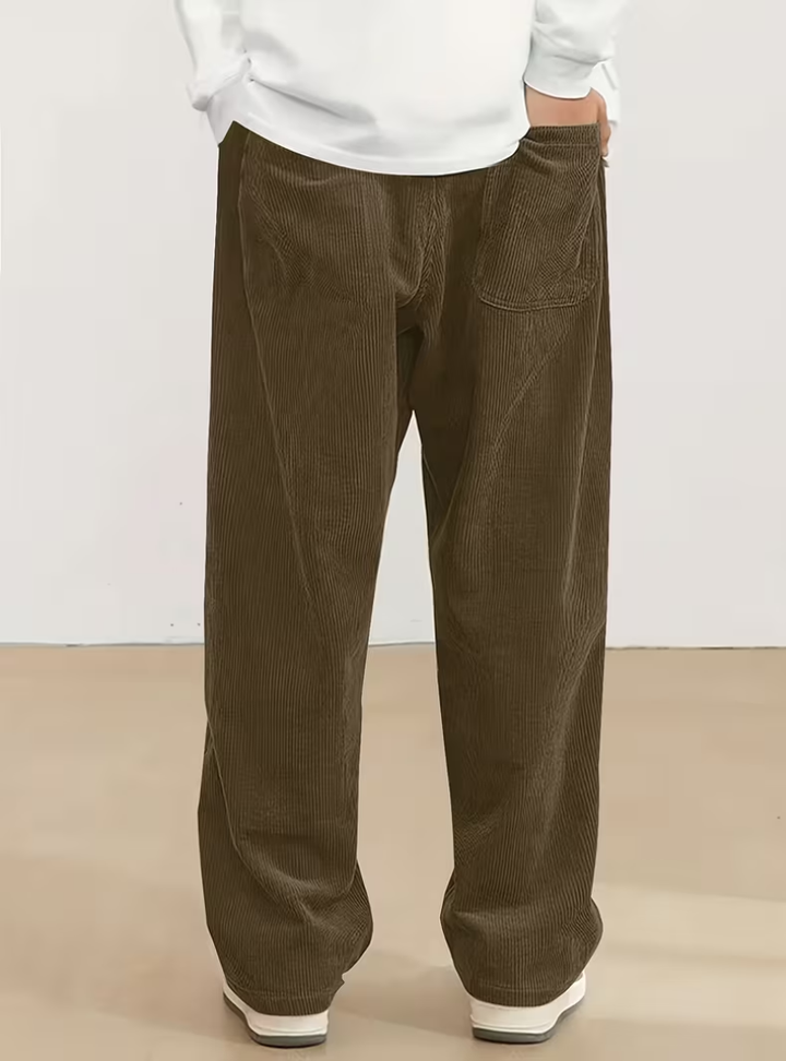 Wide Leg Drawstring Pants for Men