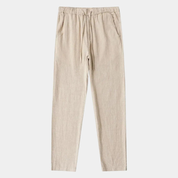 Men's Pants with Elastic Waist and Drawstring