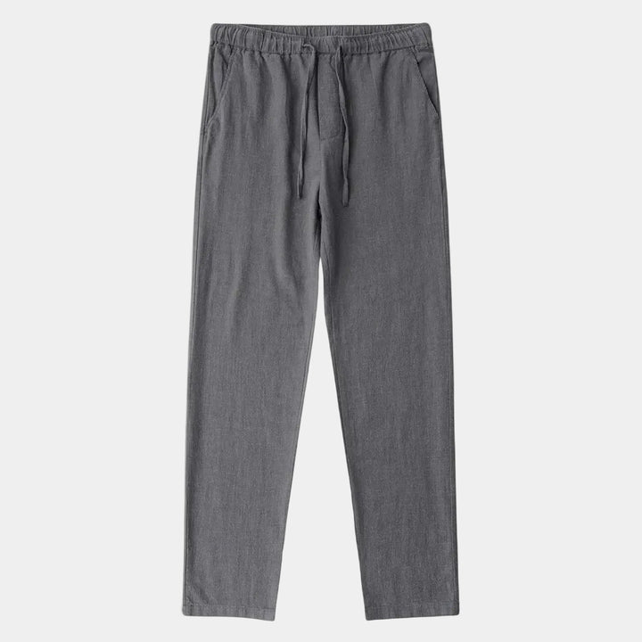 Men's Pants with Elastic Waist and Drawstring