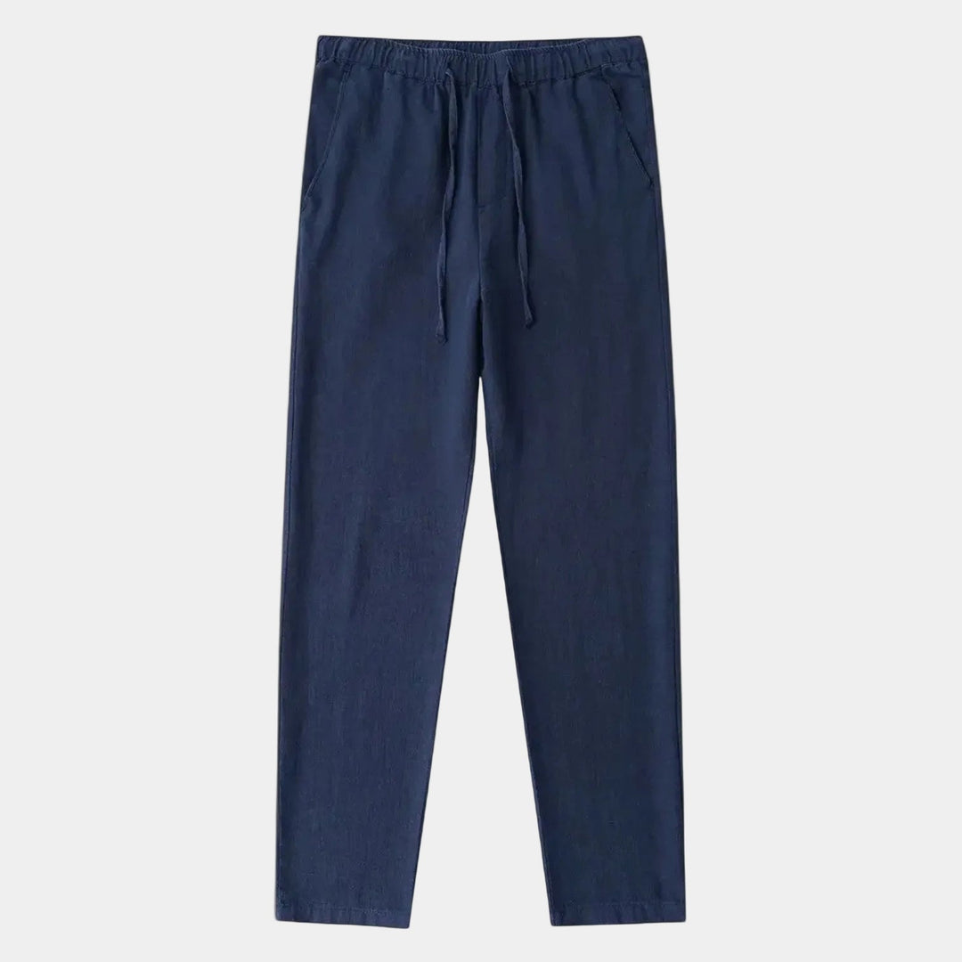 Men's Pants with Elastic Waist and Drawstring