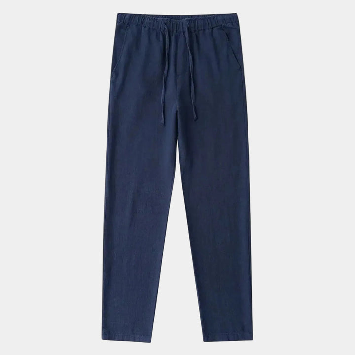 Men's Pants with Elastic Waist and Drawstring
