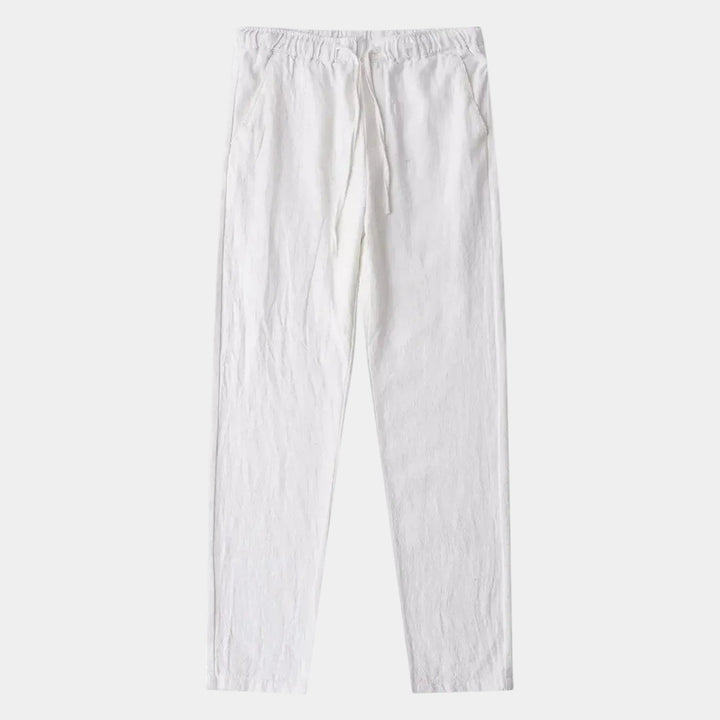 Men's Pants with Elastic Waist and Drawstring