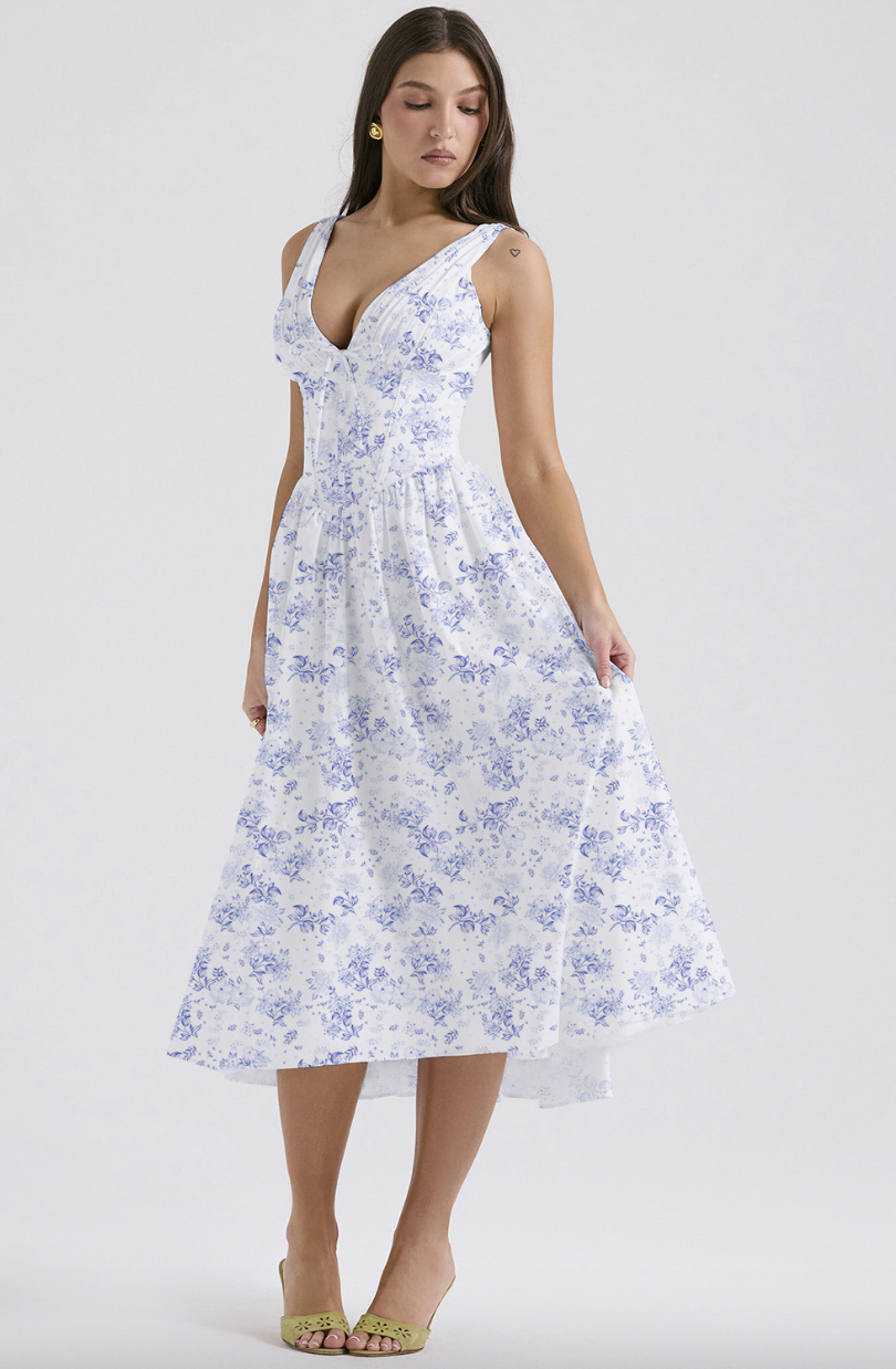 Sophia | Elegant Floral Dress for Summer