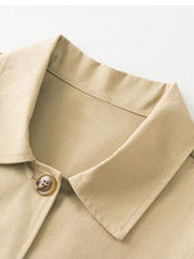 Women's Buttoned Rain Jacket - Breathable and Casual