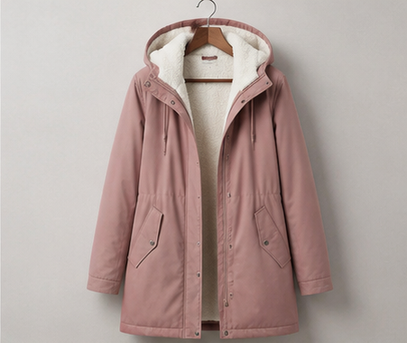 WINTER PARKA WITH FLEECE LINING FOR WOMEN