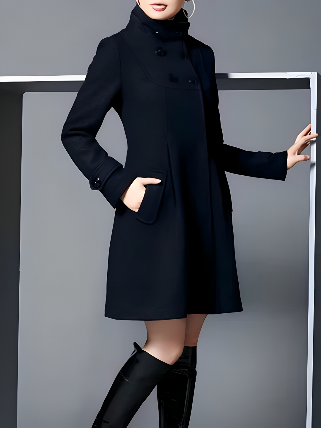 Solveig™ | Elegant Women's Coat with Hood