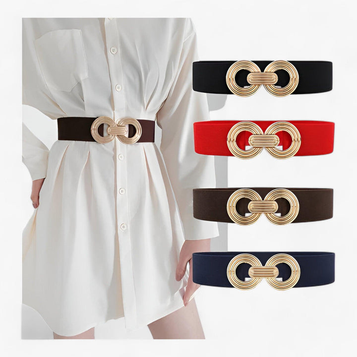 Women's Waist Belt with Round Buckle