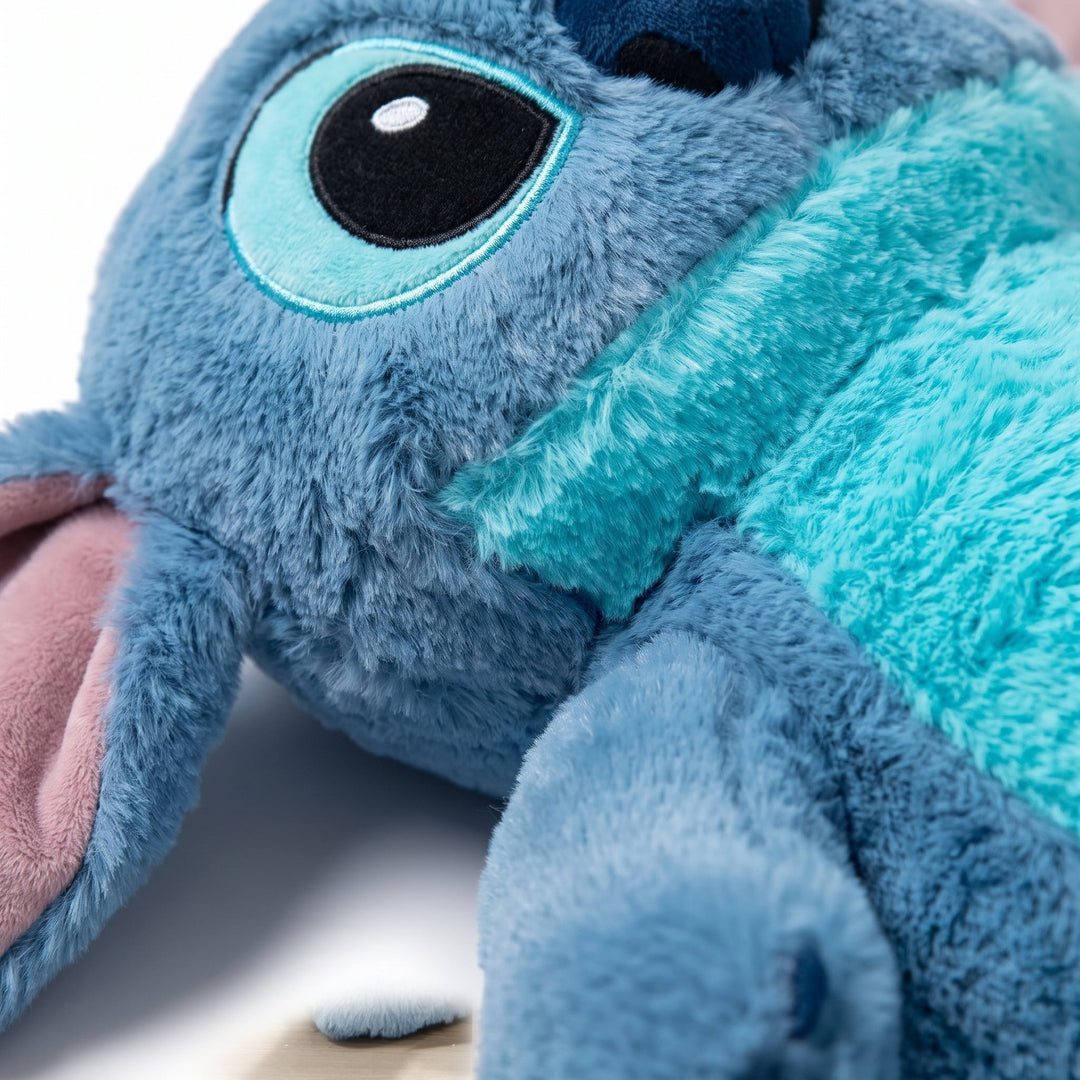 Plush Hot Water Bottle With Stitch Design Provides Comforting Warmth For Cold Fingers