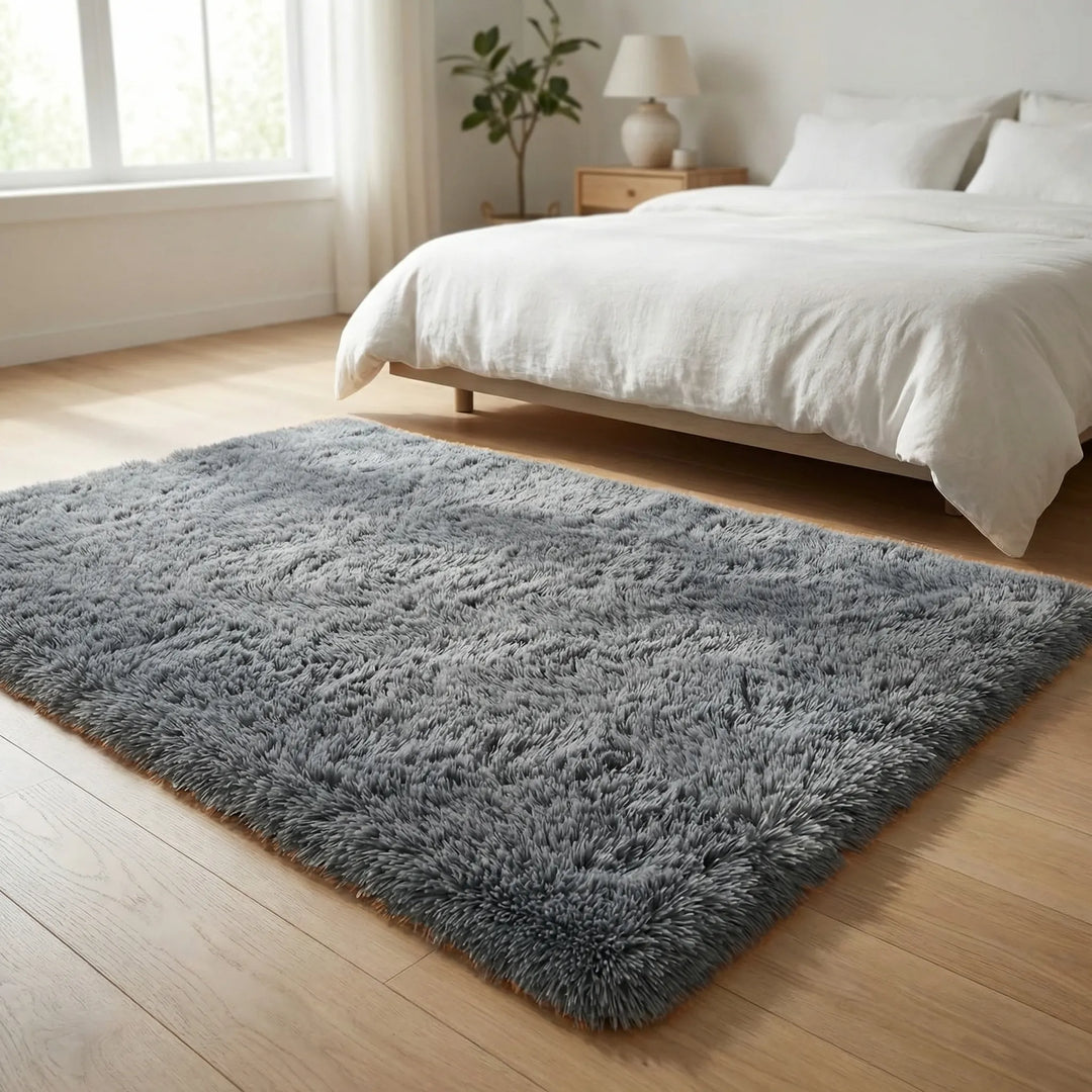 Plush Non-Slip Low-Pile Rectangular Floor Mat