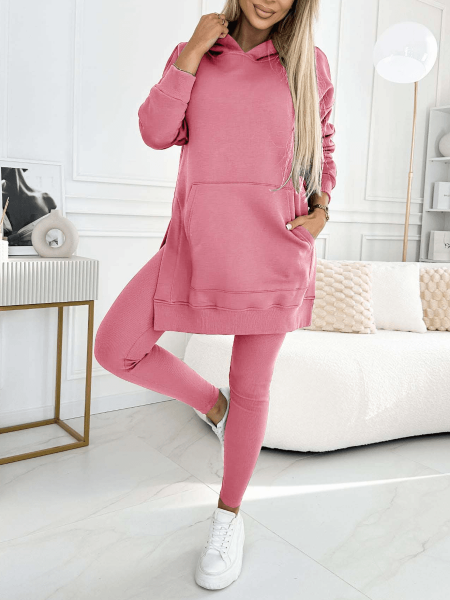 Ladies Set Casual Loose Fit with Pockets Ideal for Daily Comfort, view 10 - Elena Harper